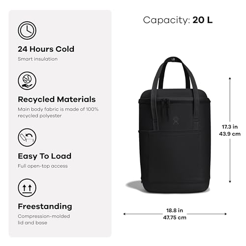 Hydro Flask Cooler Bag - Insulated Soft Lunch Bag - 12 L, Koala Gray and Black A977074