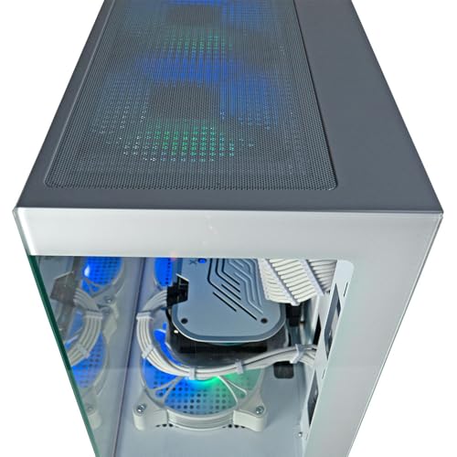 ViprTech Stryker 4.0 Liquid-Cooled Gaming PC, AMD Ryzen 7, RTX 4060, 32GB RAM, 1TB SSD, White N414
