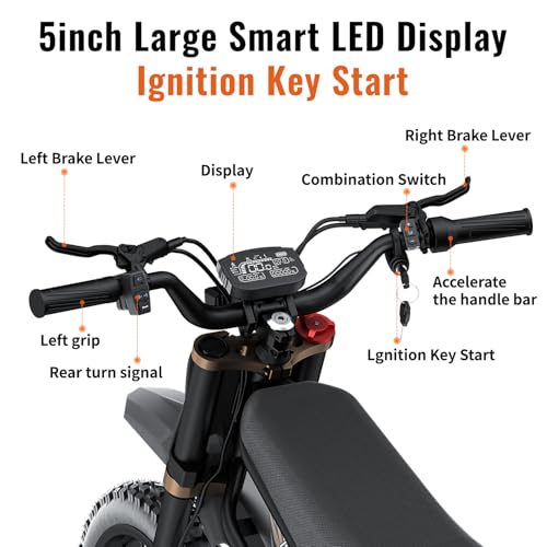 GT73PRO/GT73 Electric Dirt Bike for Adults, 3000W 60V 50MPH, Dual Battery 85 Miles Z405