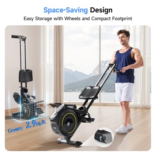 Magnetic Rowing Machine for Home, 350 LB Capacity, Foldable A3830