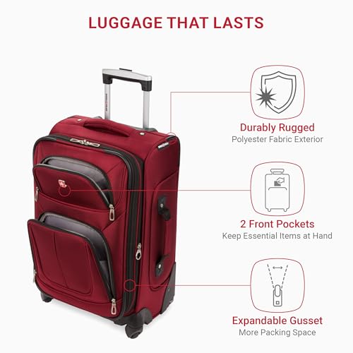 SwissGear Sion Softside Expandable Roller Luggage 3 Piece Set N784870