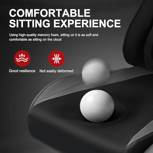 GTRACING Gaming Chair with Footrest, Blue R841