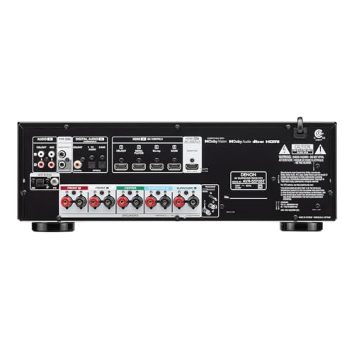 Denon AVR-S970H 8K Ultra HD 7.2 Channel AV Receiver, Black B496