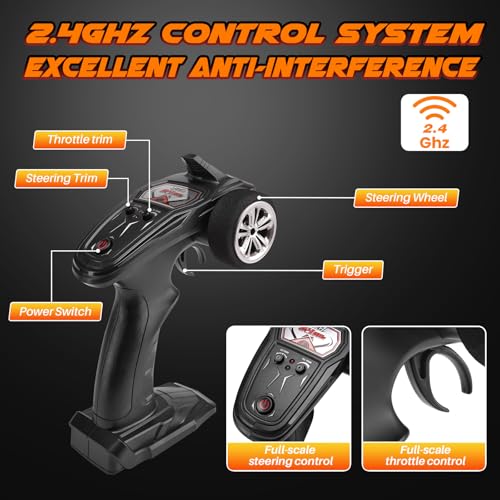 1/16 Scale 4WD RC Monster Truck, 36 KPH High-Speed, 2.4 GHz Remote Control E9489
