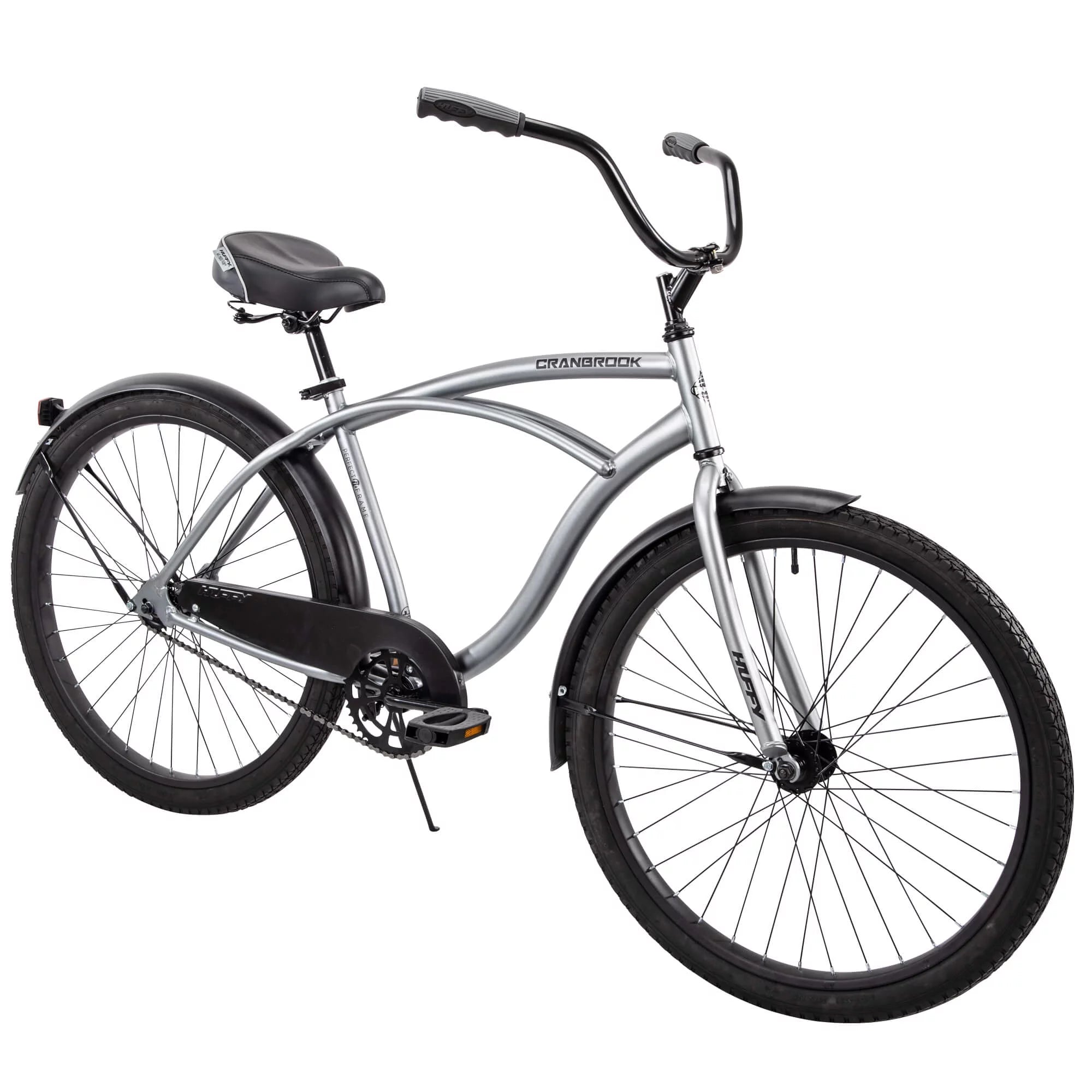 Huffy 26" Cranbrook Men's Beach Cruiser Comfort Bike, Silver