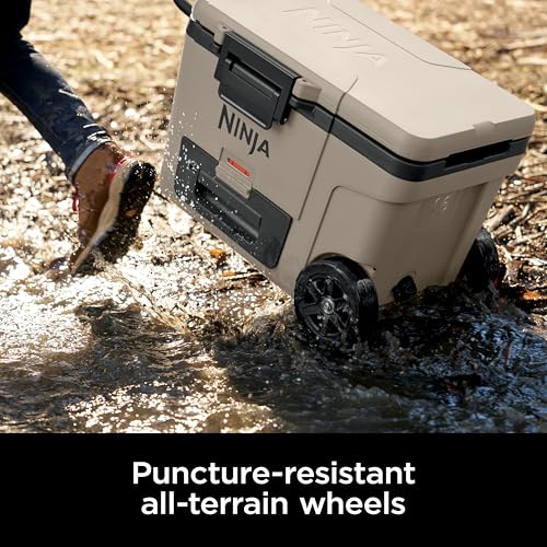 Ninja FrostVault 45QT Cooler with Wheels, Lakeshore Blue M1144