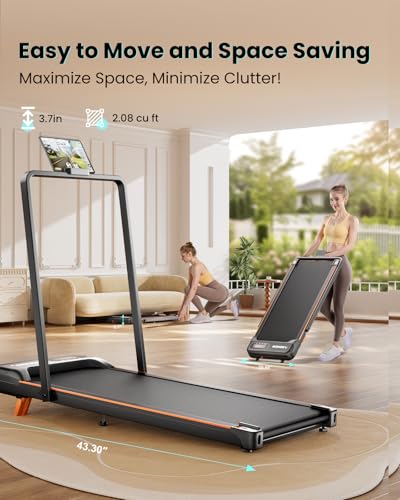 Walking Pad Under Desk Treadmill with Incline for Home Office I96279