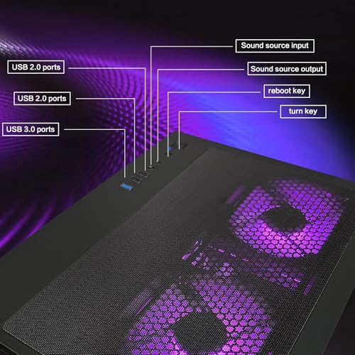 Gaming PC Desktop Intel Core i5 13400F RTX 5060 8G 32GB DDR4 1TB SSD K638928