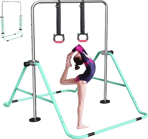 FBSPORT Gymnastics Bar for Kids, Adjustable Height, Folding W6973