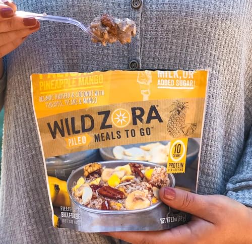Wild Zora Paleo Freeze Dried Meals for Backpacking & Camping, Gluten Free, Variety 7-Pack C34212