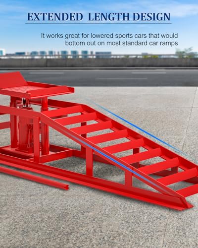 Hydraulic Car Ramps, 4-Position Adjustment, 5T Capacity, Low Profile I6327
