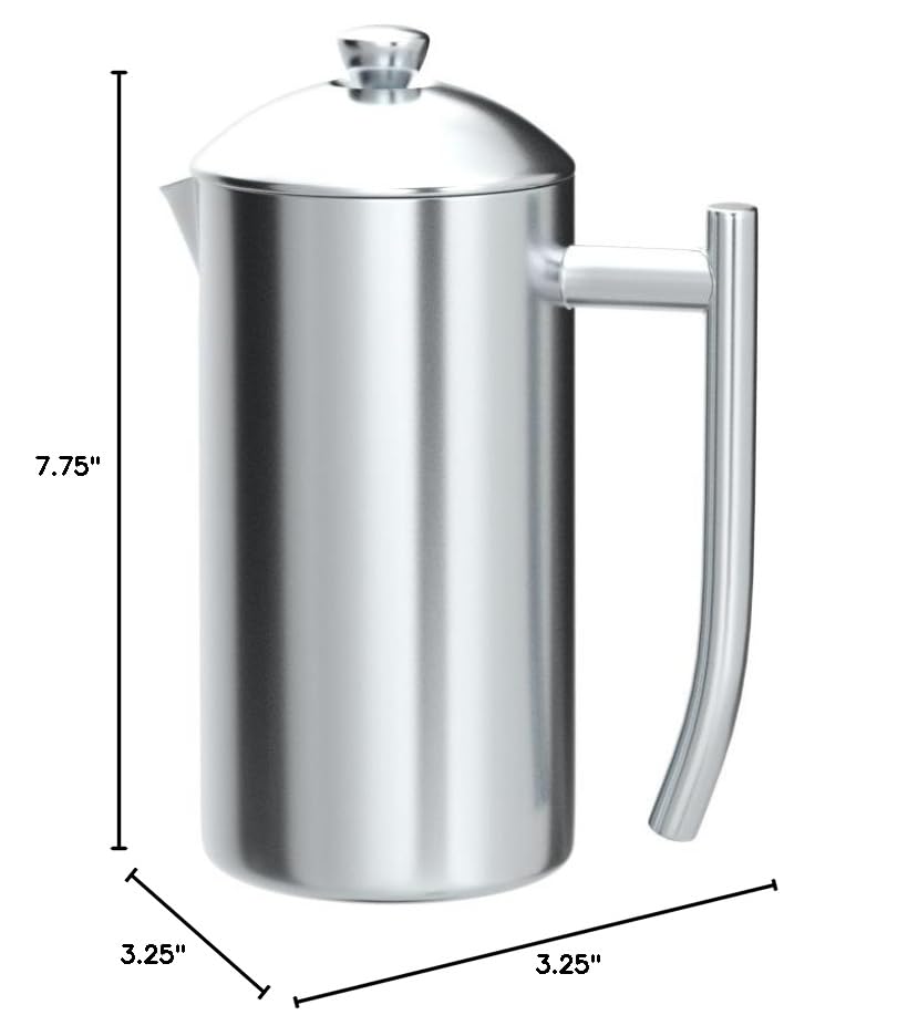 Frieling Double-Walled Stainless-Steel French Press Coffee Maker, 17 oz D60799