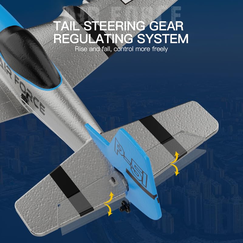 RC Airplane 3 Channel Ready to Fly with 6-Axis Gyro for Kids Beginners V2168