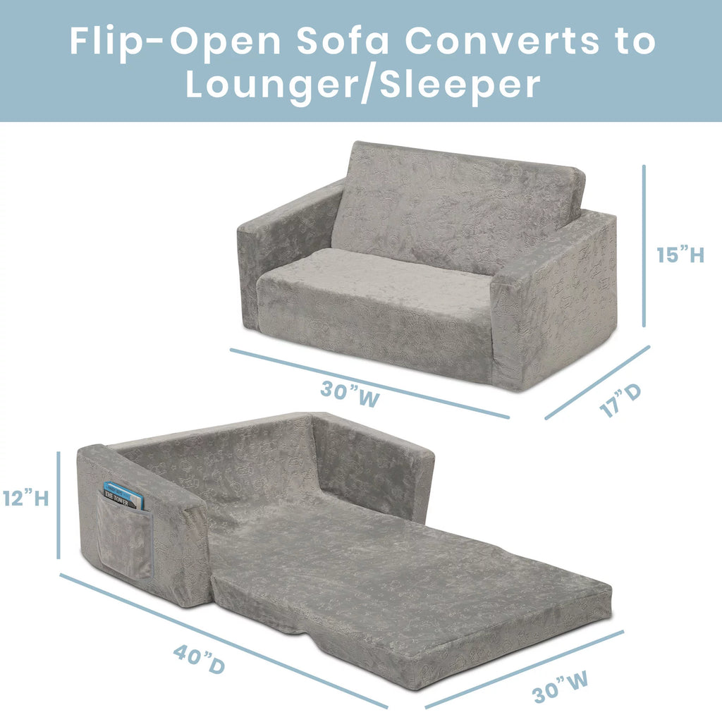 Serta Perfect Sleeper Extra Wide Convertible Sofa Lounger 2-in-1 K237468