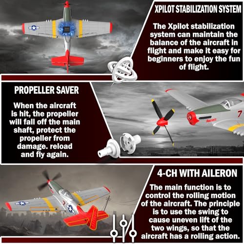 LEAMBE Remote Control Aircraft Plane with 3 Modes for Adults & Kids G436699