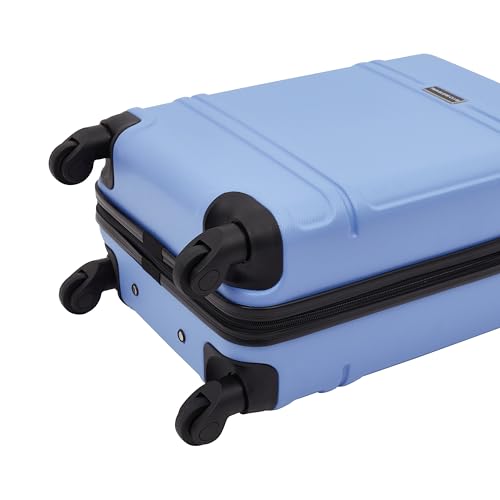 Travelers Club Skyline Spinner Luggage, Gray, 22-Inch Carry-On L8594