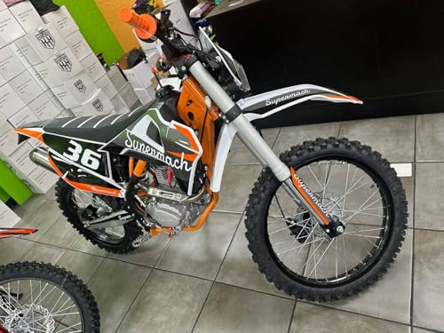 HHH Apollo AGB36 Motorcycle DB36 Dirtbike 250cc 5-Speed Manual Clutch Gas Bike, 21/18 inch Tires, Green J302149