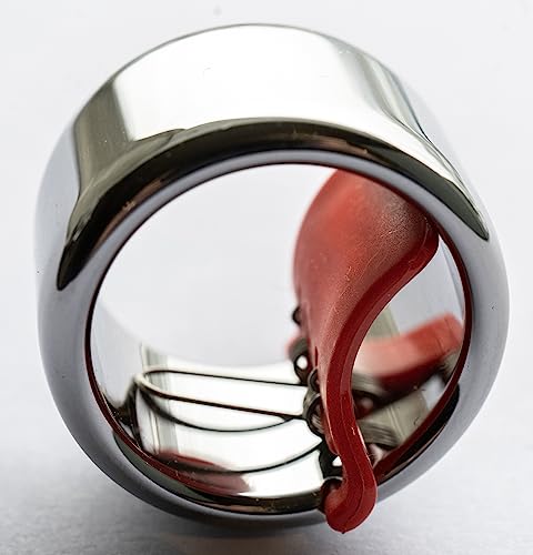 Black Mountain Slide Guitar Rings - Made From Tungsten Steel. Acoustic Guitar Slide, Electric Guitar Slide, Bass, Ukulele, and More. Almost as Hard as Diamond, Smooth Surface Finish, New Invention