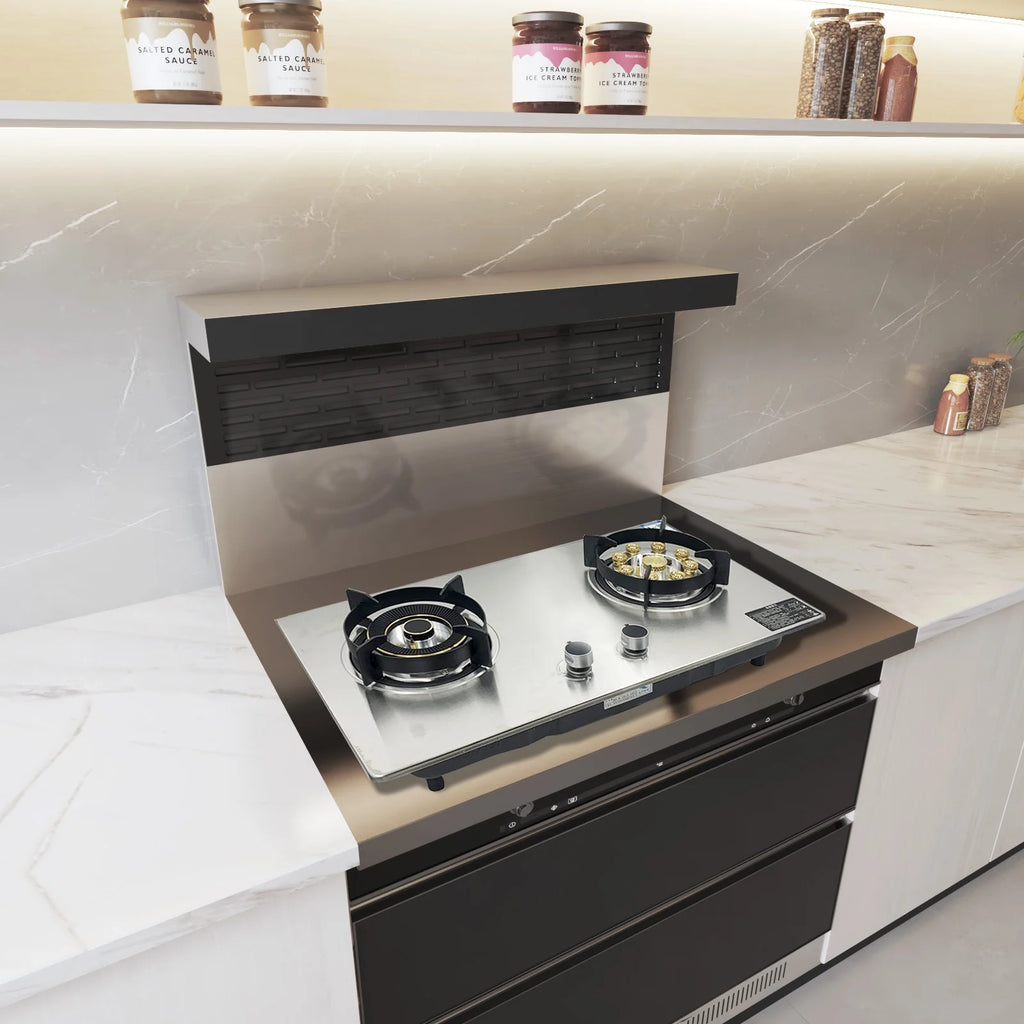 28'' Stainless Built-in Propane Gas Stove Double Burner S57899
