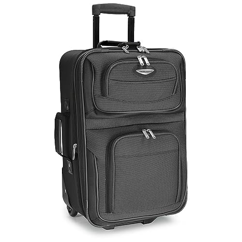 Travel Select Amsterdam 4-Piece Softside Expandable Luggage Set, Gray V976