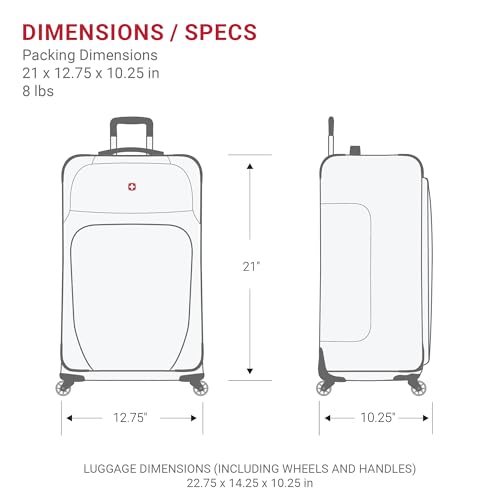 SwissGear Sion Softside Expandable Roller Luggage 3 Piece Set N784870