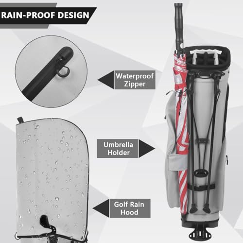 14-Way Golf Stand Bag, Lightweight for Men and Women C3556