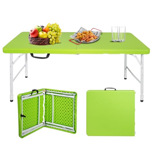 Portable Plastic Folding Table 4ft Heavy Duty Indoor Outdoor Y145657