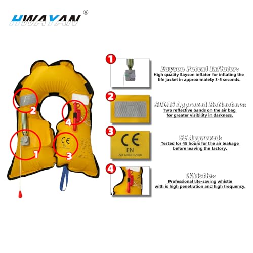 Light Inflatable Life Jacket Automatic/Manual Y726