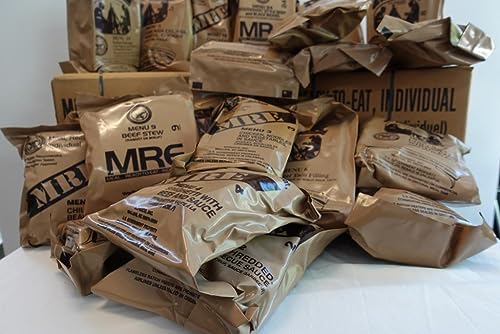 Food Dude 82nd Military MRE Surplus 2025 Inspection - 4 Pack Meals Ready to Eat with Heater Packs M48773