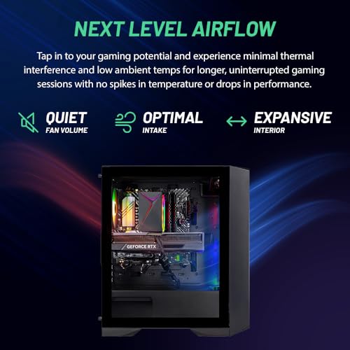 Skytech Azure Gaming PC Desktop, Ryzen 7 9700X, RTX 4060, 2TB SSD, 32GB RAM C74326