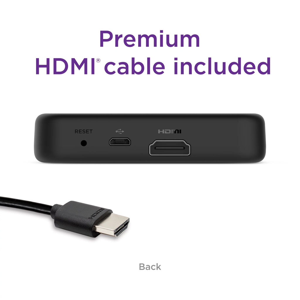 Roku Premiere 4K HDR Streaming Media Player with HDMI Cable and Remote I361