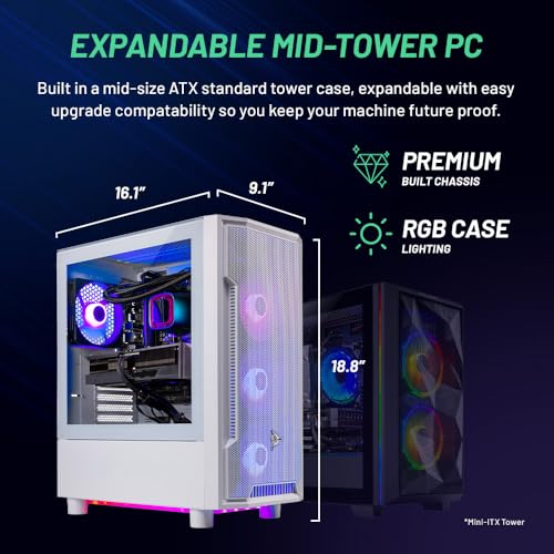 Skytech Archangel Gaming PC Desktop, Intel i5 13400F, RTX 4060, 2TB SSD, 32GB RAM Y141