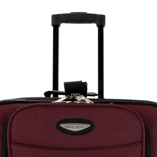 Travel Select Amsterdam 4-Piece Softside Expandable Luggage Set, Gray V976