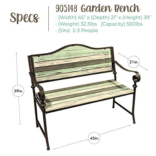 Cast Iron Patio Bench 45 Inch G67959