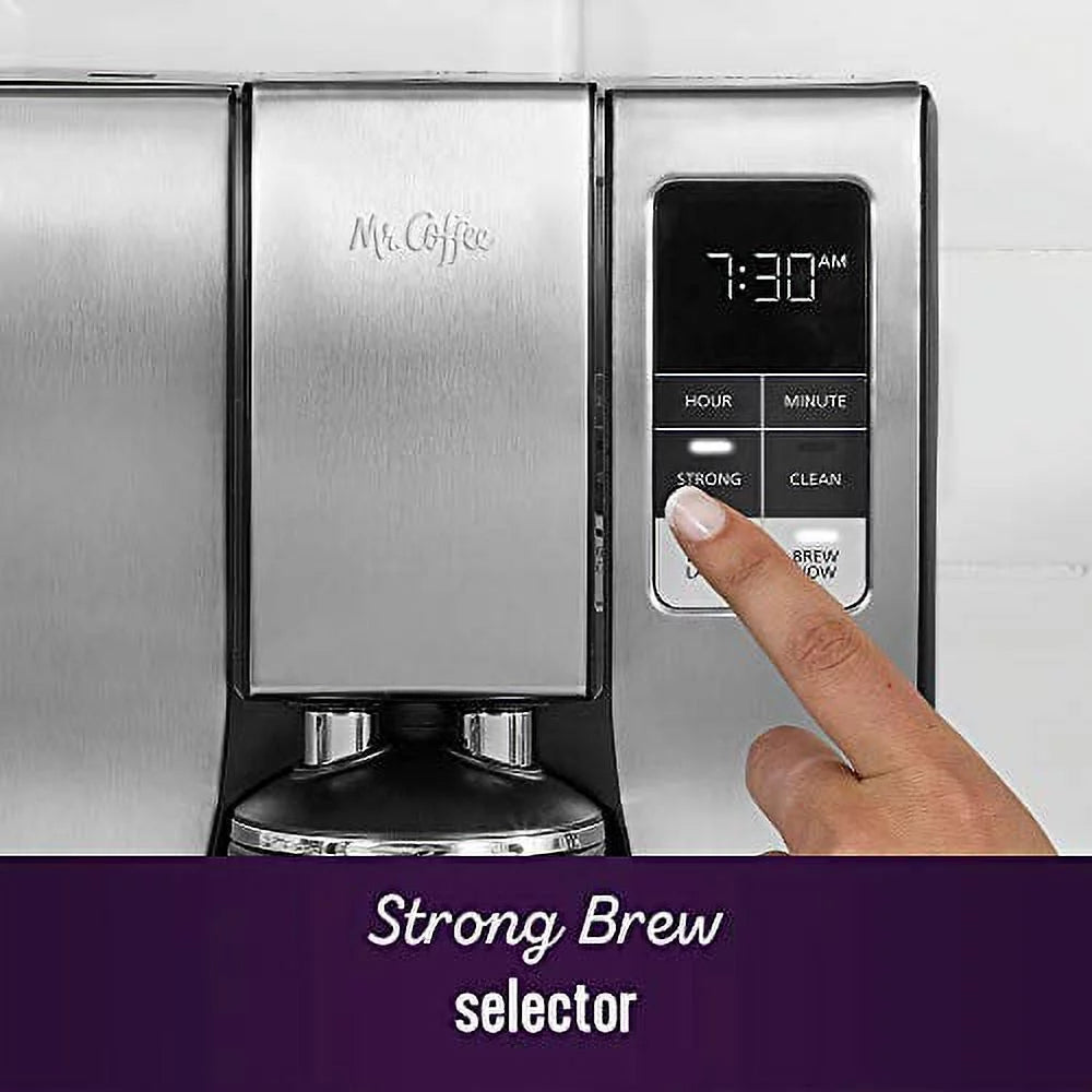 Mr. Coffee 10 Cup Thermal Programmable Coffeemaker, Stainless Steel H70464