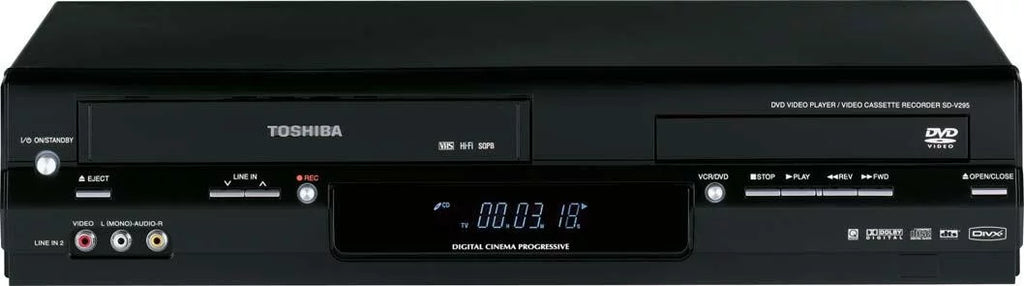 Toshiba SD-KV260 (Used) DVD and VCR Combo Player with Remote, Manual, and Cables