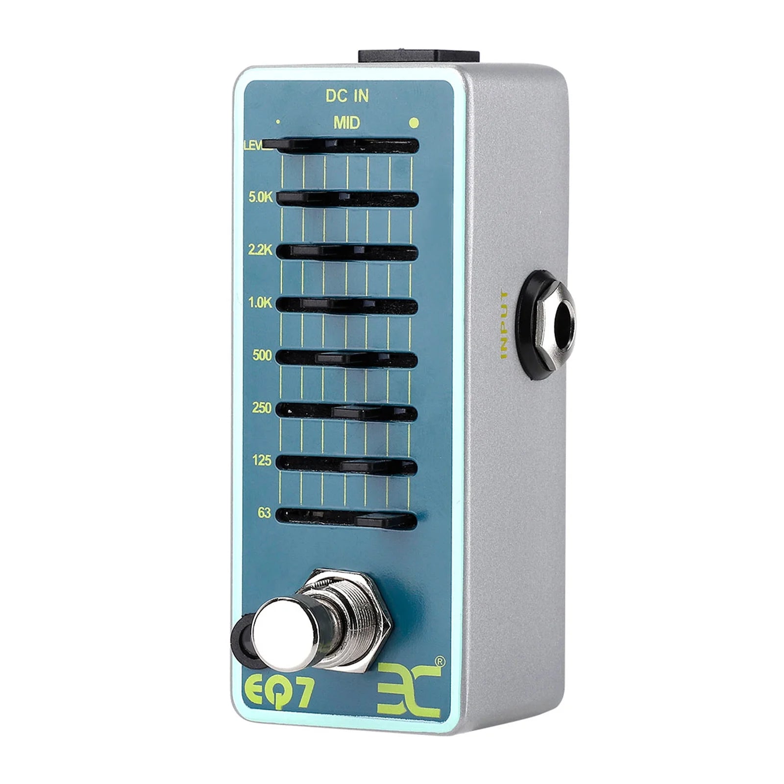 ENO EX EQ7 Guitar Equalizer Effect Pedal 7-Band EQ True Bypass Full Metal Shell, Enhance Your Guitar's Sound!