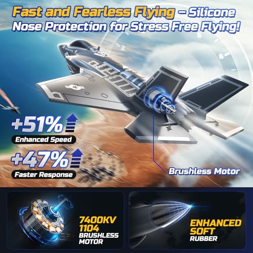 DEERC F35 4 Channel Brushless RC Plane EDF Fighter Jet for Adults A8717