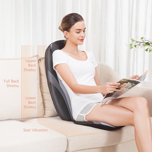 Snailax Shiatsu Massage Cushion with Heat for Home Office I743