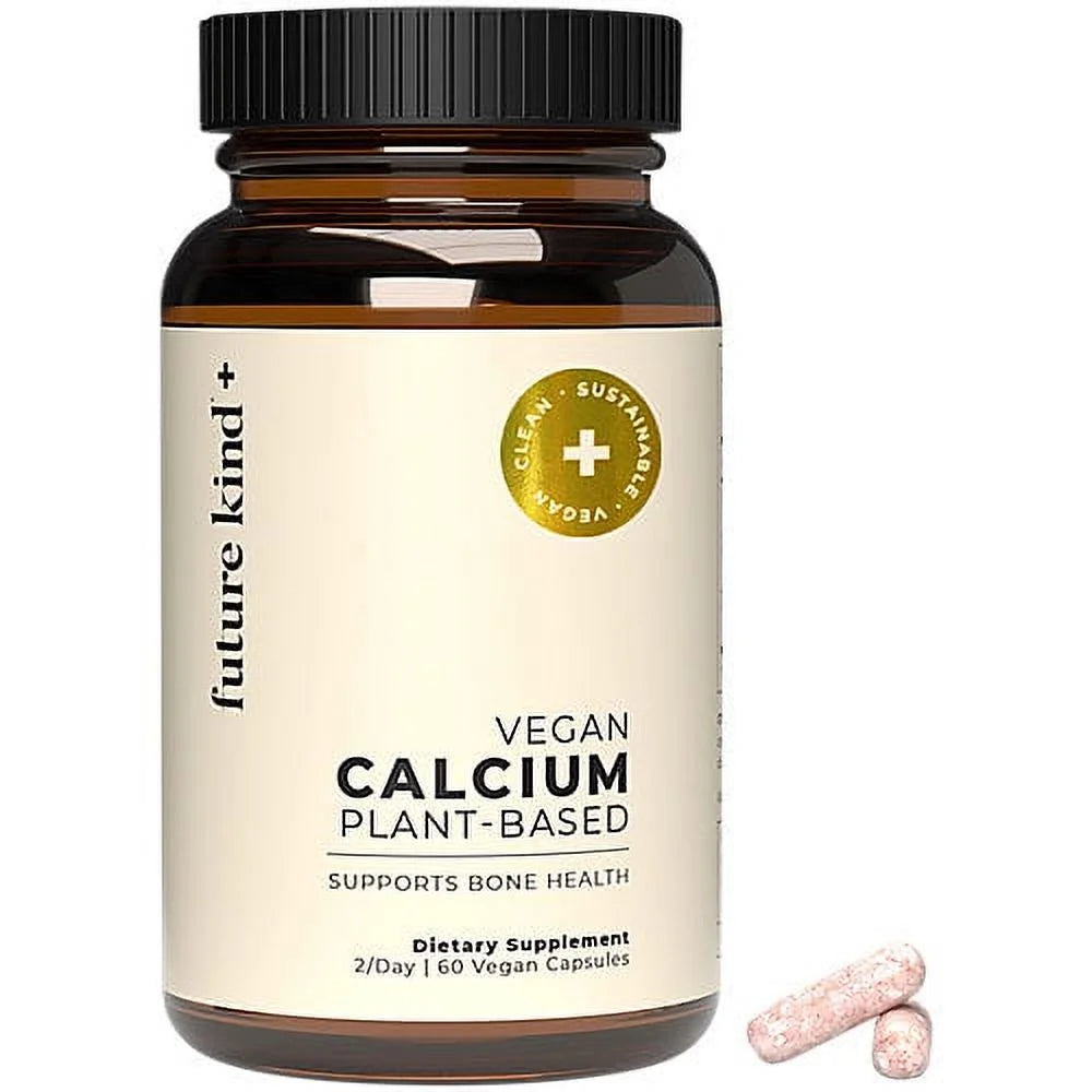 Vegan Calcium Plant-Based Bone Health Supplement, 60 Capsules X74510