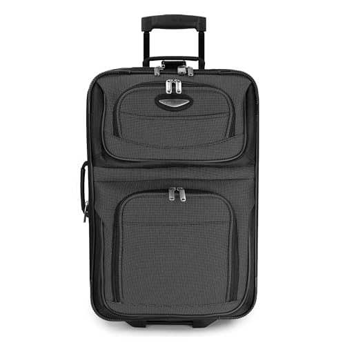Travel Select Amsterdam 4-Piece Softside Expandable Luggage Set, Gray V976