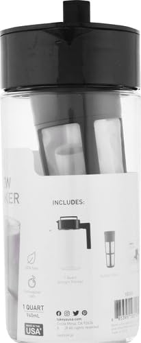 Takeya Tritan Cold Brew Coffee Maker - 1 Quart, Black W8574