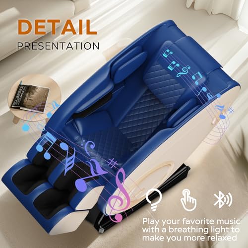 Full Body Massage Chair Recliner with Zero Gravity and Heating, Black F5616
