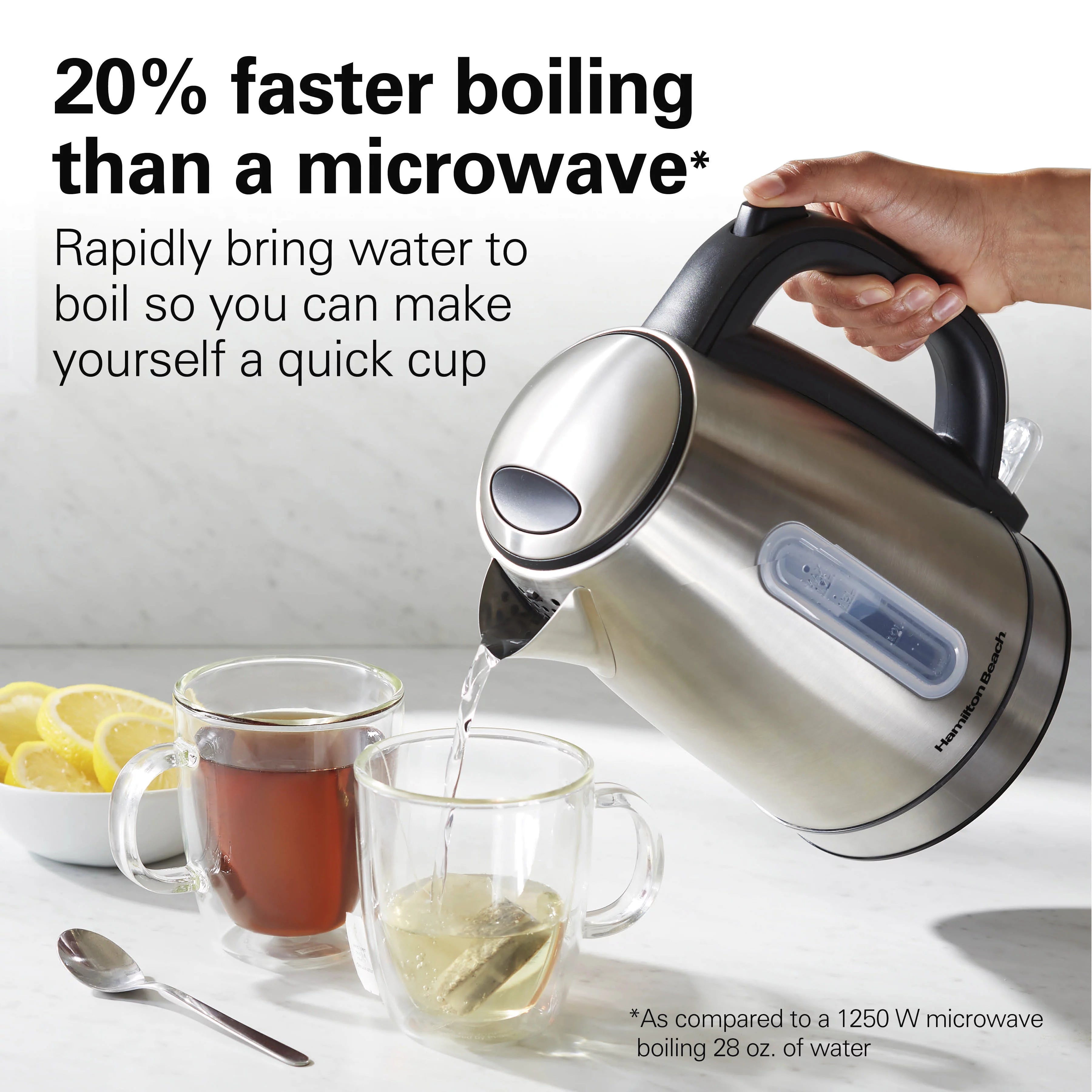 Hamilton Beach Stainless Steel Electric Kettle 1.7 Liter 41037 Z3179