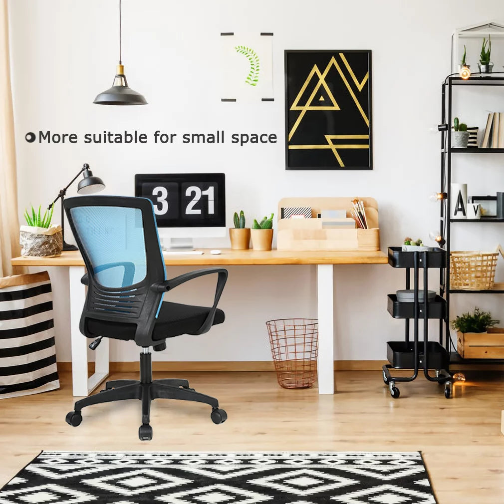 Ergonomic Mesh Office Chair with Adjustable Armrest, Blue M25761