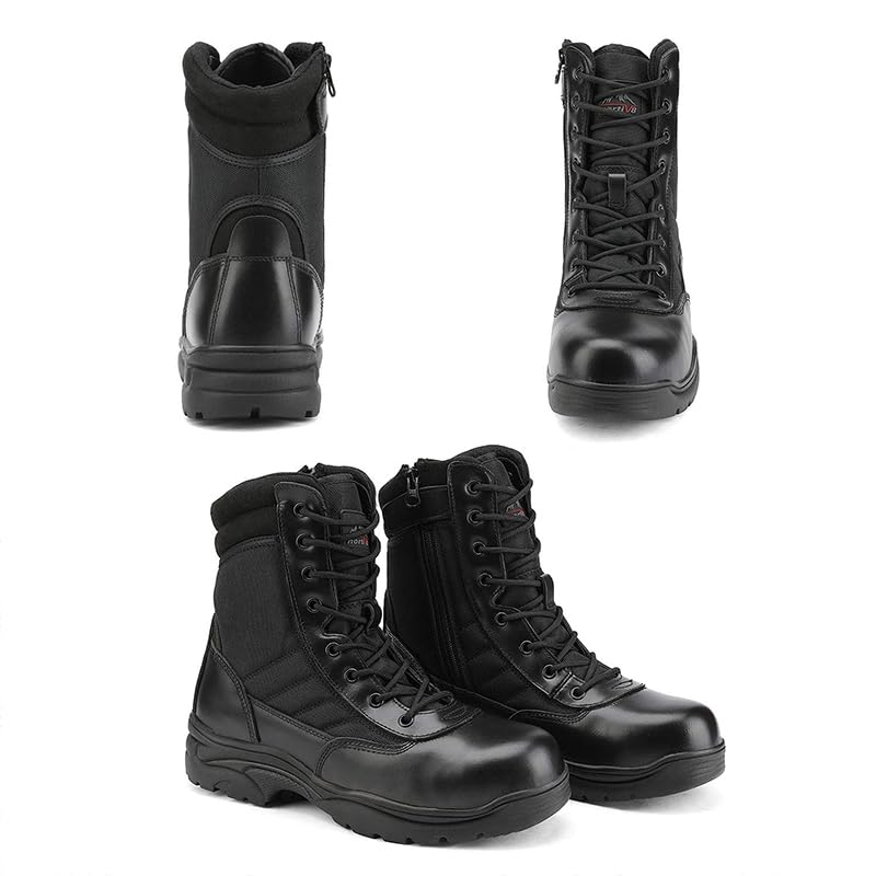 NORTIV 8 Men's Steel Toe Work Boots Slip Resistant V746852