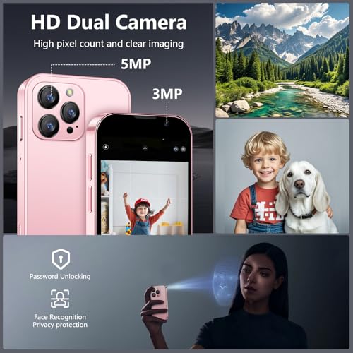 Mini Phone 4G Unlocked Small Smartphone 3.0" Touch Screen Dual SIM 2GB+16GB Black P776944