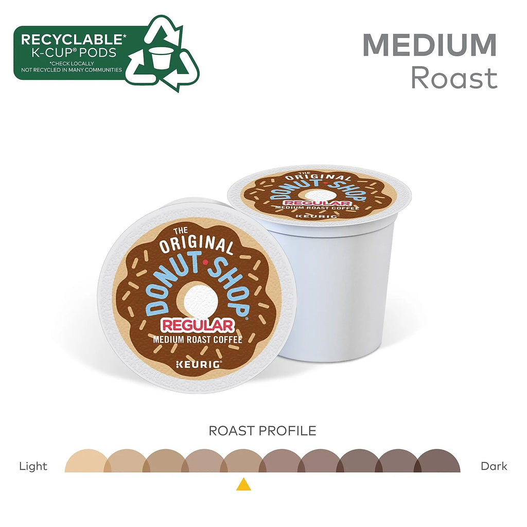 The Original Donut Shop Regular K-Cup Pods, Medium Roast Coffee, 48 Count F4187