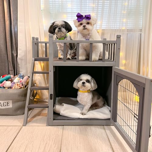 Aivituvin Cat House Outdoor Indoor Insulated Shelter with Escape Door R3178