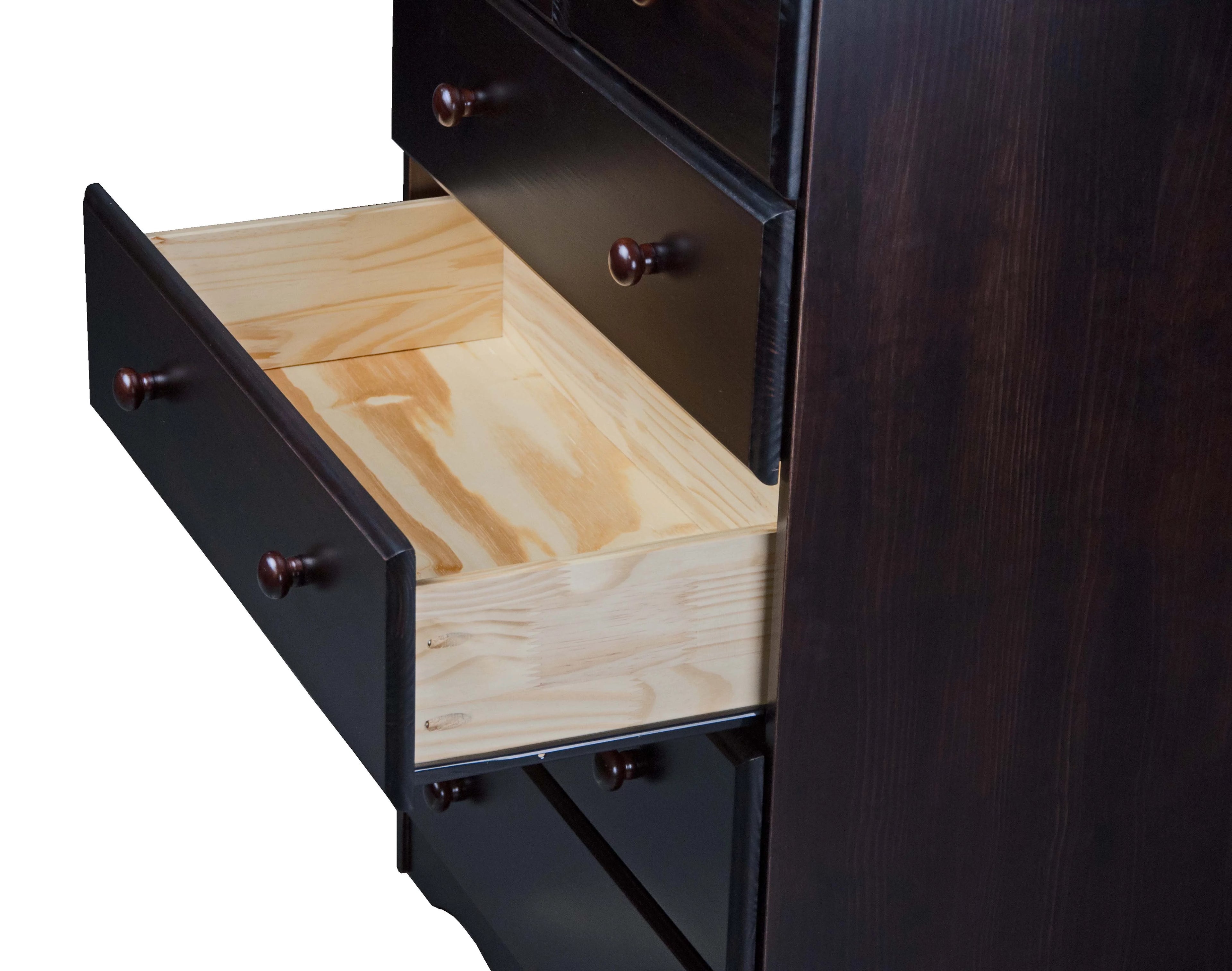 Palace Imports 5-Drawer Solid Wood Chest, Java H145528